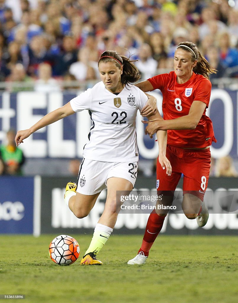 2016 SheBelieves Cup - United States v England