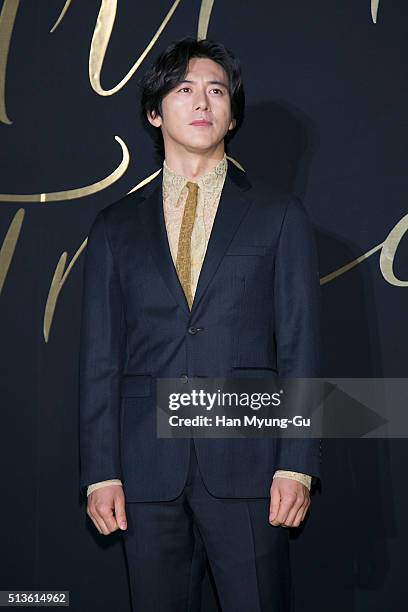 South Korean actor Ko Soo attends the Burberry "The Art Of The Trench" In Seoul on March 3, 2016 in Seoul, South Korea.