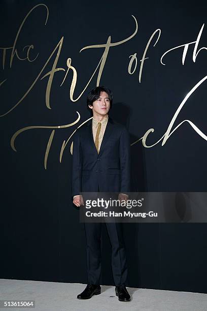 South Korean actor Ko Soo attends the Burberry "The Art Of The Trench" In Seoul on March 3, 2016 in Seoul, South Korea.