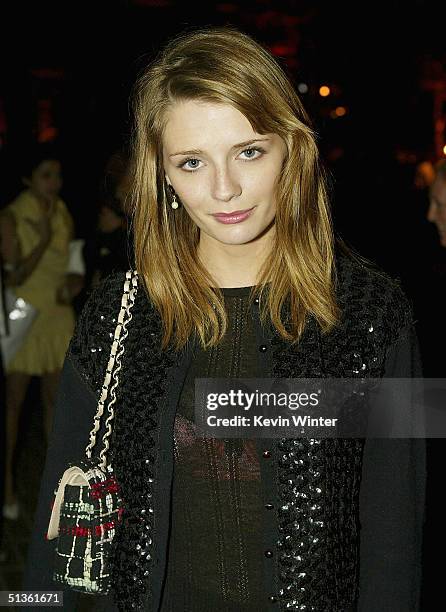 Actress Mischa Barton leaves the after-party at the 75th Diamond Jubilee Celebration for the USC School of Cinema - Television at USC on September...