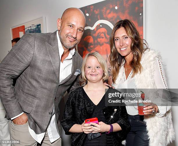 De Re Gallery owner Steph Sebbag, actress/Best Buddies Global Ambassador Lauren Potter, and Melissa Myers attend Best Buddies "The Art of Friendship"...