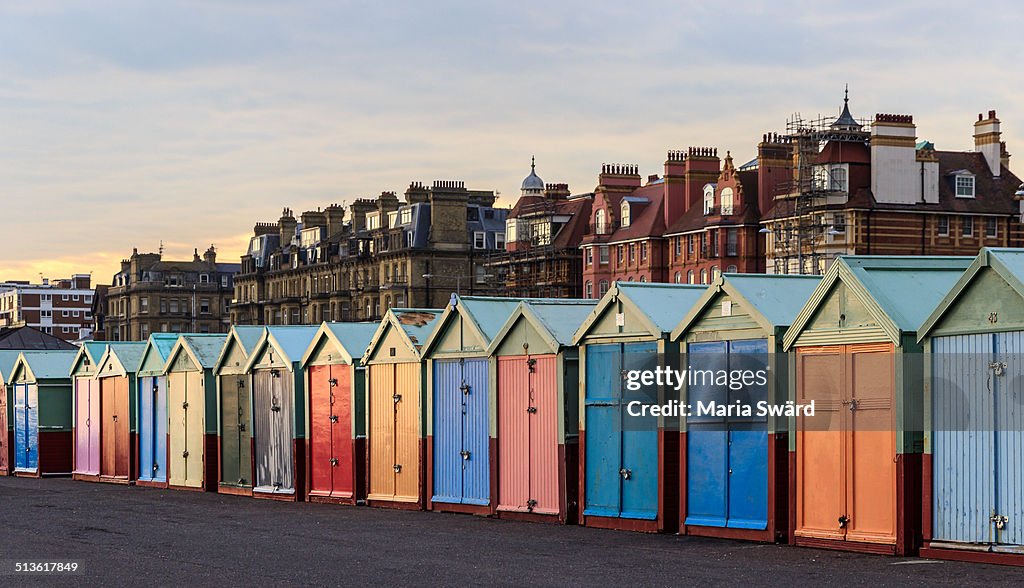 Brighton - colorful beach huts