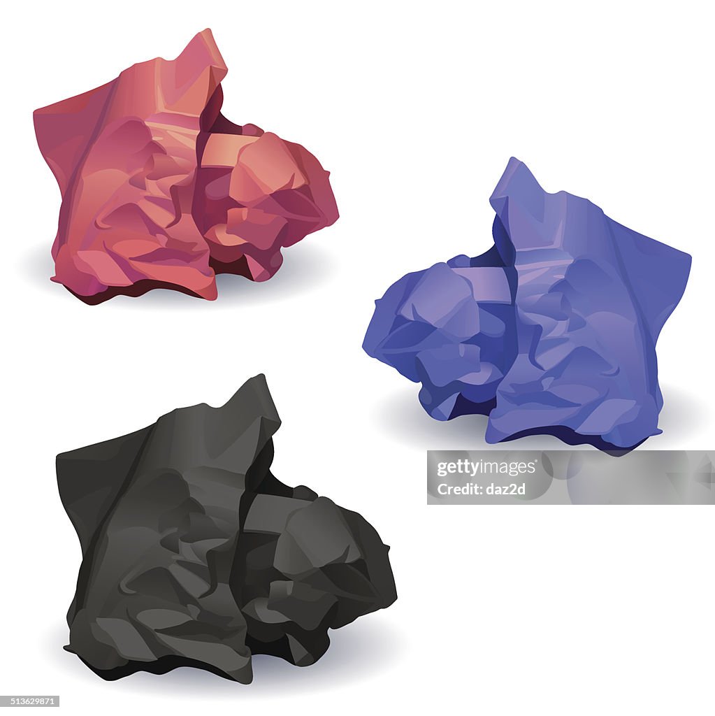 Paper Ball Vector Image Set Of Various Paper Ball High-Res Vector Graphic - Getty Images