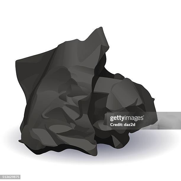 crumpled black paper - bumpy stock illustrations