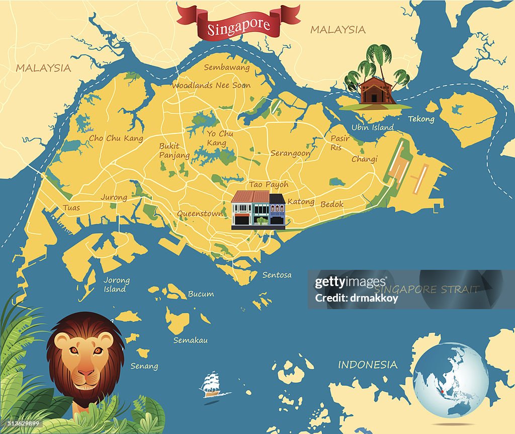 Singapure Map