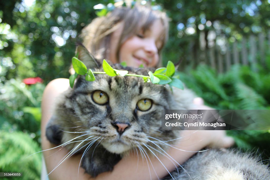 Leaf Crowns and a Cat