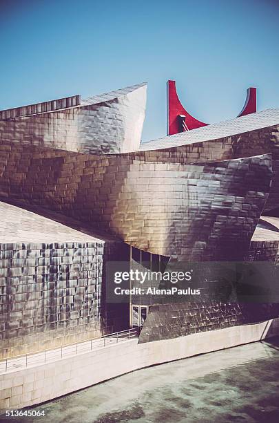 guggenheim museum bilbao, spain - solomon r guggenheim museum stock pictures, royalty-free photos & images