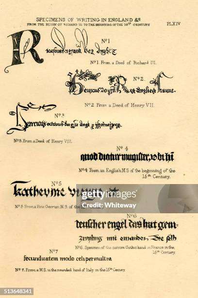 Fifteenth Century Script Handwriting Examples Photos and Premium High Res Pictures - Getty Images