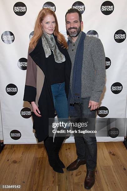 Model Alise Shoemaker and Christopher Lattner attend the 2nd Time Around Presents: Pardon Our French at 2nd Time Around on March 3, 2016 in New York...