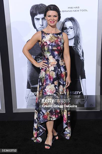 Actress Danielle Vasinova arrives at the premiere of Columbia Pictures And Village Roadshow Pictures "The Brothers Grimsby" at Regency Village...