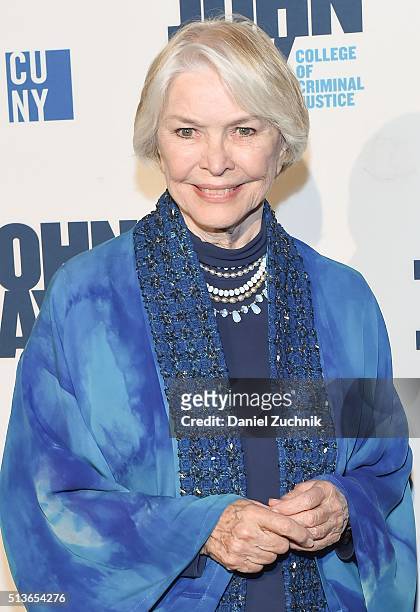 Actress Ellen Burstyn attends the 2016 John Jay Medal For Justice Award at Gerald W. Lynch Theater on March 3, 2016 in New York City.
