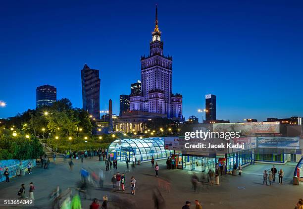 the palace of culture and science building - palace of culture and science bildbanksfoton och bilder