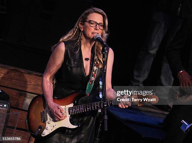 Susan Tedeschi of the Tedeschi Trucks Band performs at Ryman Auditorium on March 3, 2016 in Nashville, Tennessee.