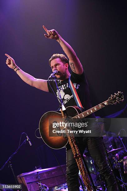 Osborne of Brothers Osborne performs at Ryman Auditorium on March 3, 2016 in Nashville, Tennessee.
