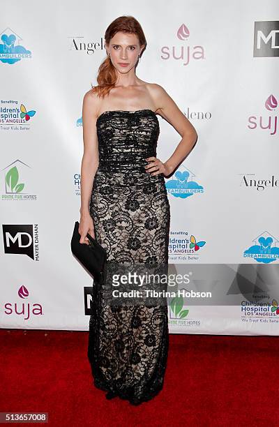 Julie McNiven attends The Dream Builders Project 3rd Annual 'A Brighter Future For Children' Charity Gala at Taglyan Cultural Complex on March 3,...