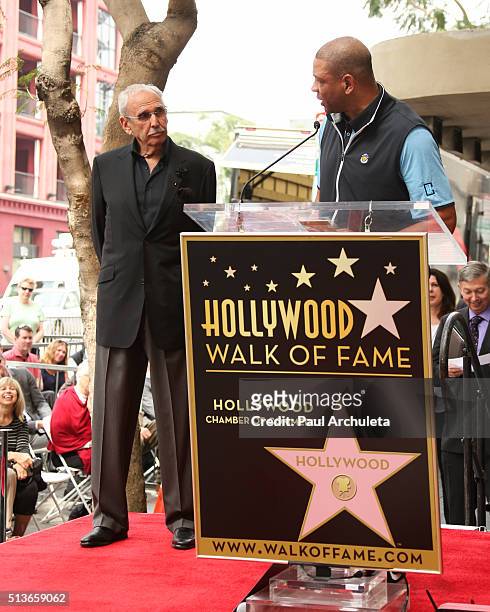 Clippers Head Coach Doc Rivers attends the ceremony to honor Sportscaster Ralph Lawler with a Star on the Hollywood Walk Of Fame on March 3, 2016 in...