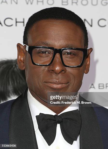 Actor David Harewood attends the premiere of Columbia Pictures and Village Roadshow Pictures' "The Brothers Grimsby" at the Regency Village Theatre...