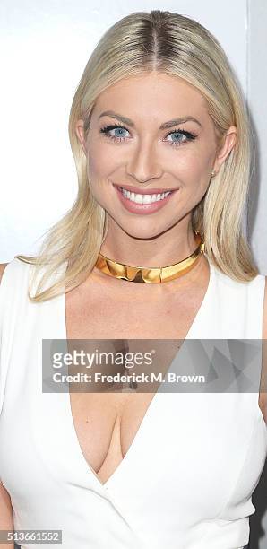 Actress Stassi Schroeder attends the premiere of Columbia Pictures and Village Roadshow Pictures' "The Brothers Grimsby" at the Regency Village...