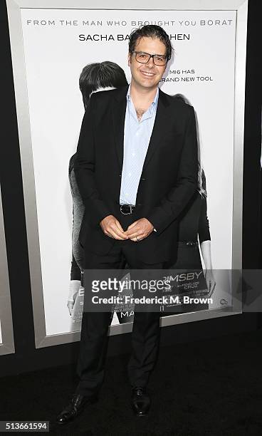 Actor Phil Johnston attends the premiere of Columbia Pictures and Village Roadshow Pictures' "The Brothers Grimsby" at the Regency Village Theatre on...