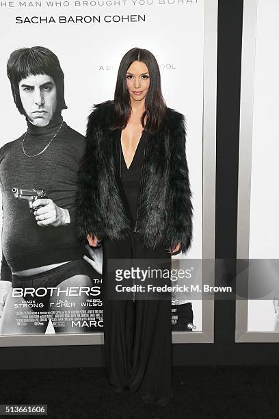 Actress Scheana Marie attends the premiere of Columbia Pictures and Village Roadshow Pictures' "The Brothers Grimsby" at the Regency Village Theatre...
