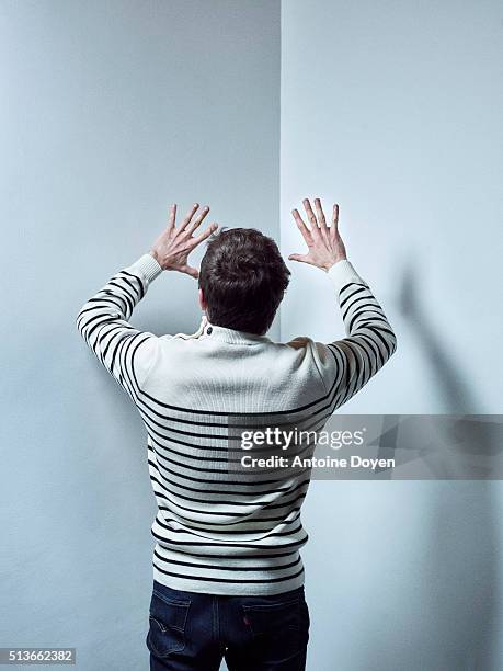 Actor Pascal Cervo is photographed for Trois couleurs on February 10, 2016 in Paris, France.