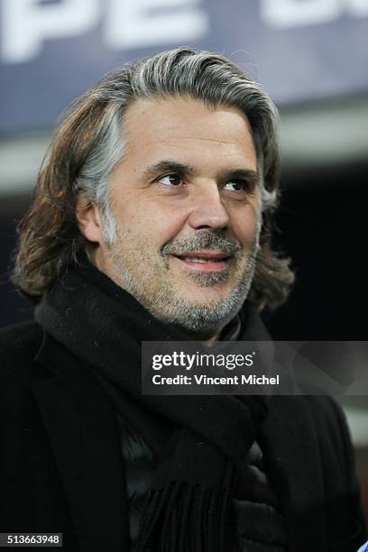 President of Marseille Vincent Labrune during the French Cup game between US Granville V Olympique de Marseille at Stade Michel D'Ornano on March 3,...