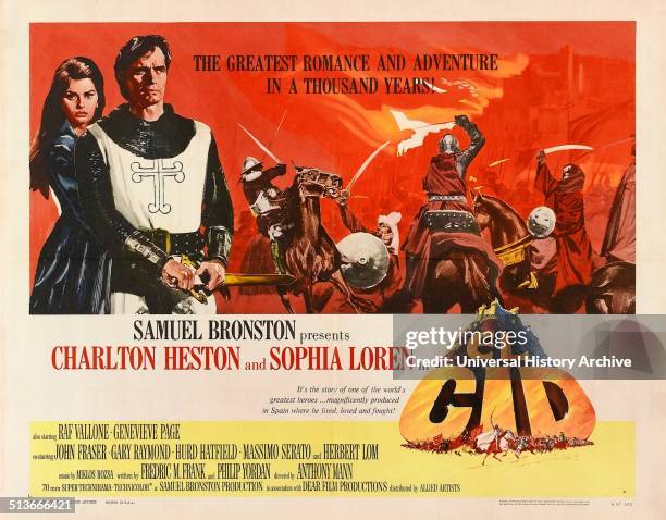 El Cid is a 1961 historical epic film directed by Anthony Mann. It told the romanticized story of the Christian Castillian knight Don Rodrigo Díaz de...
