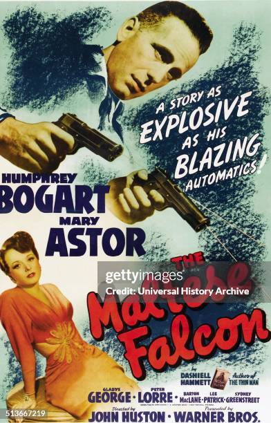 The Maltese Falcon is a 1941 film noir based on the novel of the same name by Dashiell Hammett. Directed by John Huston, the film stars Humphrey...