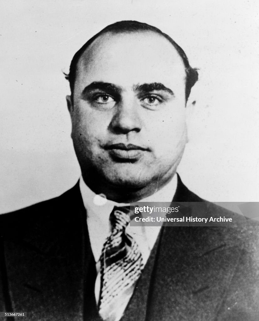 Mugshot of Al Capone.