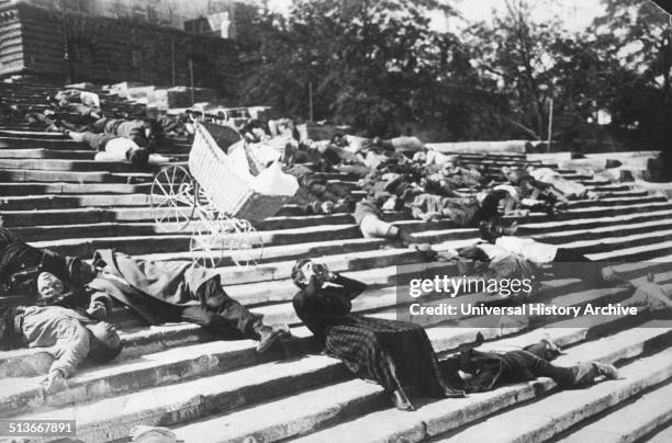 Battleship Potemkin, is a 1925 silent film directed by Sergei Eisenstein. It presents a dramatized version of the mutiny that occurred in 1905 when...