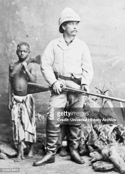 Sir Henry Morton Stanley , explorer famous for his exploration of central Africa. Stanley and Kalulu. Ndugu MHali or Kalulu was an African personal...