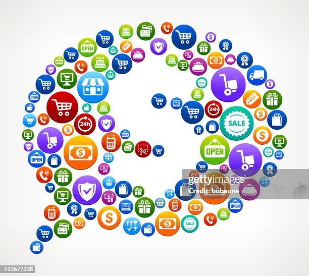 dollar bubble shopping and commerce colorful button pattern - open wallet vector stock illustrations