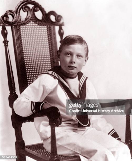 Photograph of Prince John of the United Kingdom the fifth son and youngest of the six children of King George V and his wife, Queen Mary of Teck....