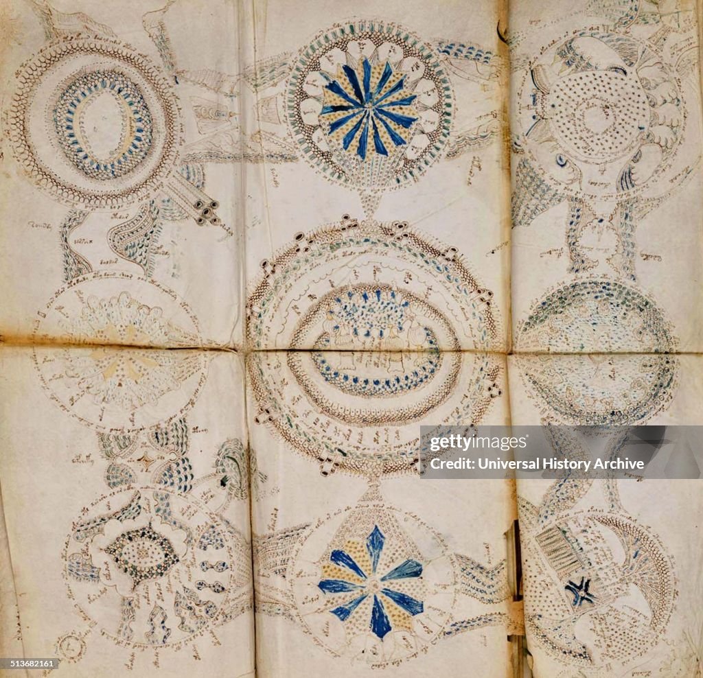 Page from The Voynich Manuscript.