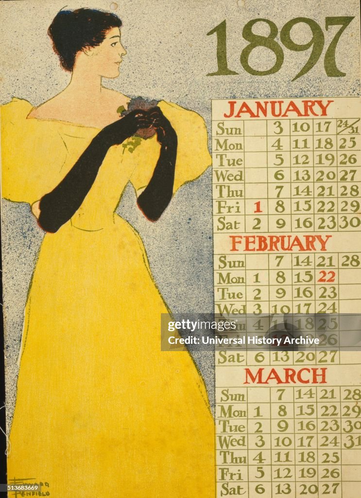 Poster, which is first page of a calendar.