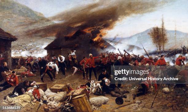 The Battle of Rorke's Drift, during the Anglo-Zulu War. The defence of the mission station of Rorke's Drift, under the command of Lieutenant John...