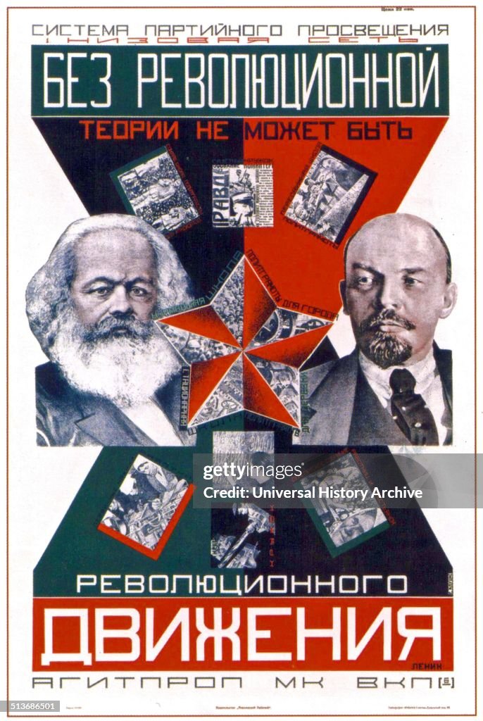 Agitprop Examples Soviet Russian communist Agitprop poster, 1920s Without... News Photo ...