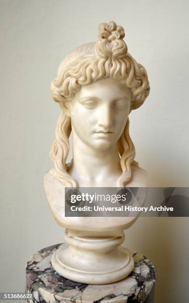 Bust of Isis by Joseph Cott . The head is a copy of one in the Sala dei Busti of the Museo Pio-Clementino in the Vatican. The Vatican bust has been...