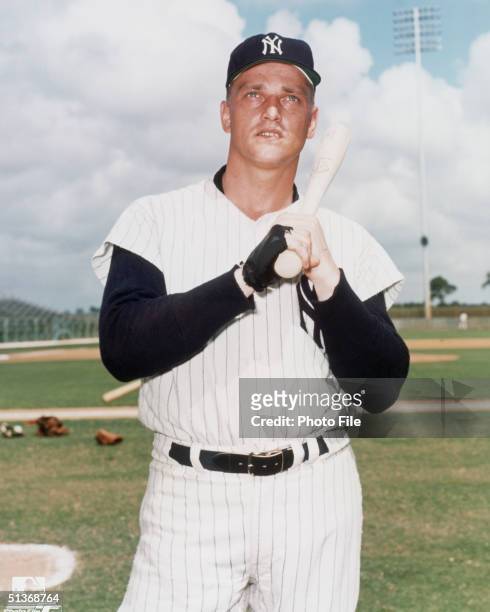 Roger Maris of the New York Yankees poses for a portrait. Roger Maris played for the Yankees from 1960-1966.
