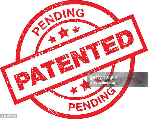 patentierte ausstehend - patenturkunde stock-grafiken, -clipart, -cartoons und -symbole
