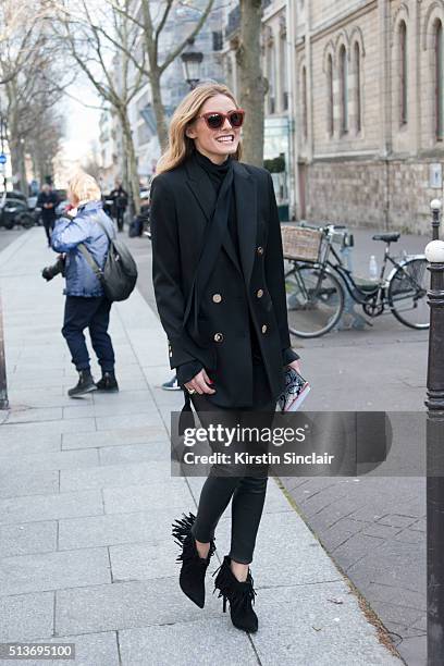 Actress Olivia Palermo on day 3 during Paris Fashion Week Autumn/Winter 2016/17 on March 3, 2016 in Paris, France.