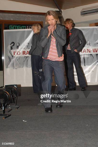 May 2003 - BRODIE YOUNG at the launch of the "I'd rather go naked than wear fur" poster.The poster is made by the organisation Choose Cruelty Free,...