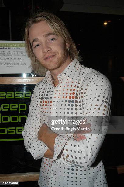 May 2003 - BRODIE YOUNG at the launch of the "I'd rather go naked than wear fur" poster.The poster is made by the organisation Choose Cruelty Free,...