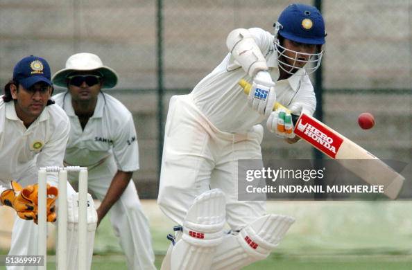 Dinesh Rai India A players MS Dhoni and Dinesh Mongia watch India Seniors'... News ...