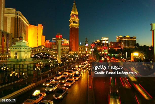 General view of the Las Vegas Boulevard, September 17 in Las Vegas.