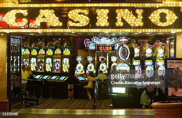 Casino is seen at night on Las Vegas Boulevard, September 17 in Las Vegas.