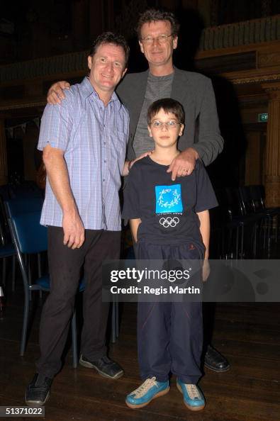 Russell Gilbert, Red Symons and Red's son Raphael just after... News ...