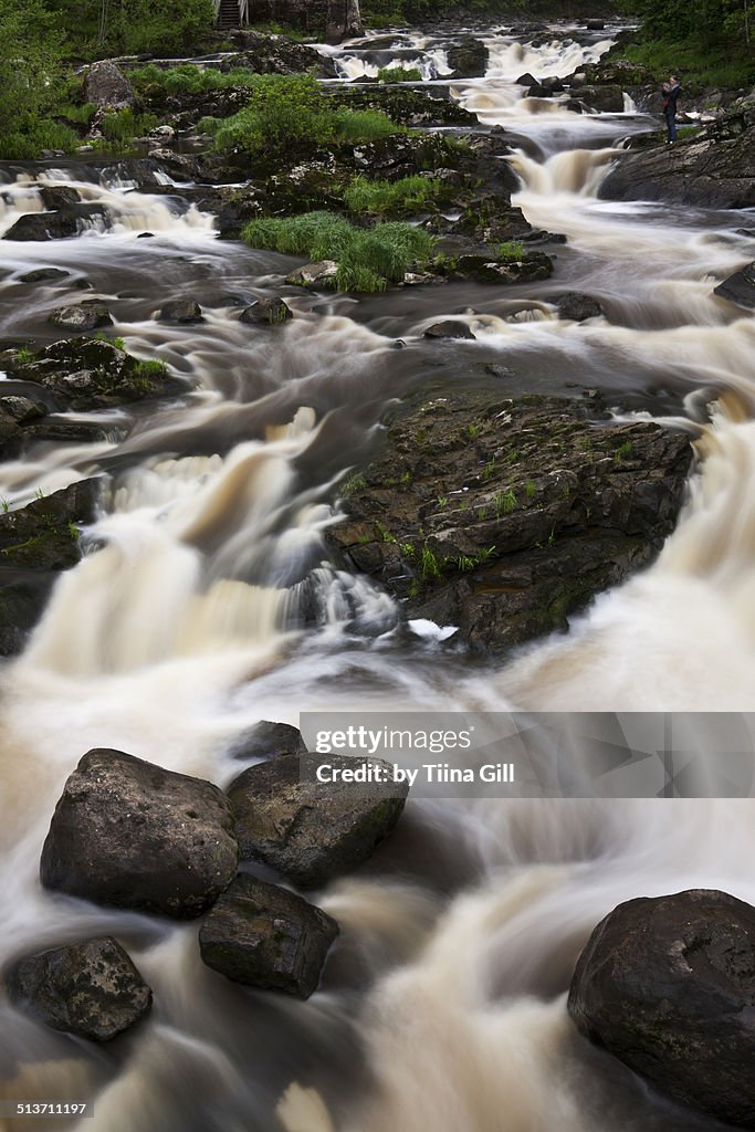 Myllykoski waterfall in spring