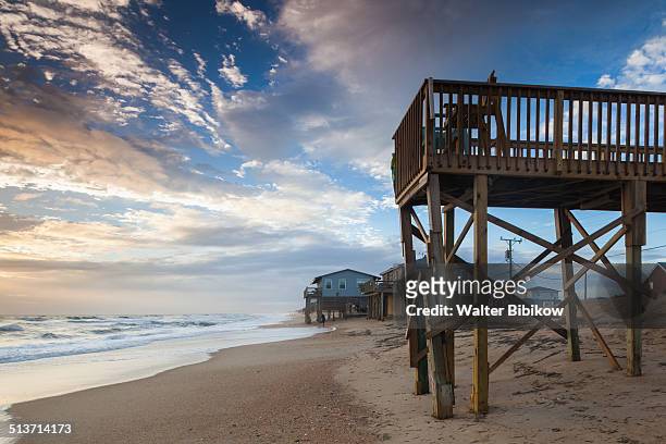 usa, north carolina, outer banks - kitty hawk beach stock pictures, royalty-free photos & images