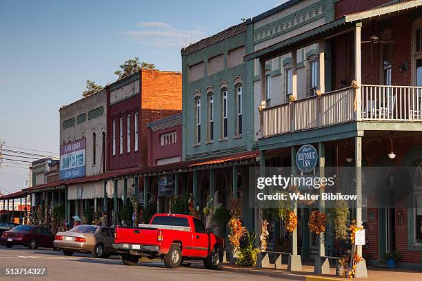 usa, georgia, plains - cidade pequena americana - fotografias e filmes do acervo